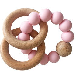 Alimrose - Beechwood Teether Rings Set - Rosewater