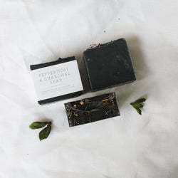Favoured - Peppermint & Charcoal Soap Bar 95g