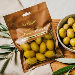 Kiwi Artisan - Truffle Infused Olives 150g